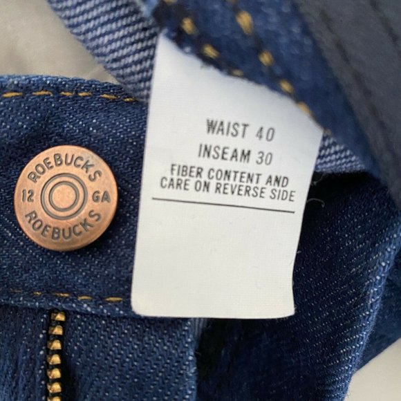 Sears Roebucks Jeans Straight Dark Wash Vtg 70s - Picture 7 of 12